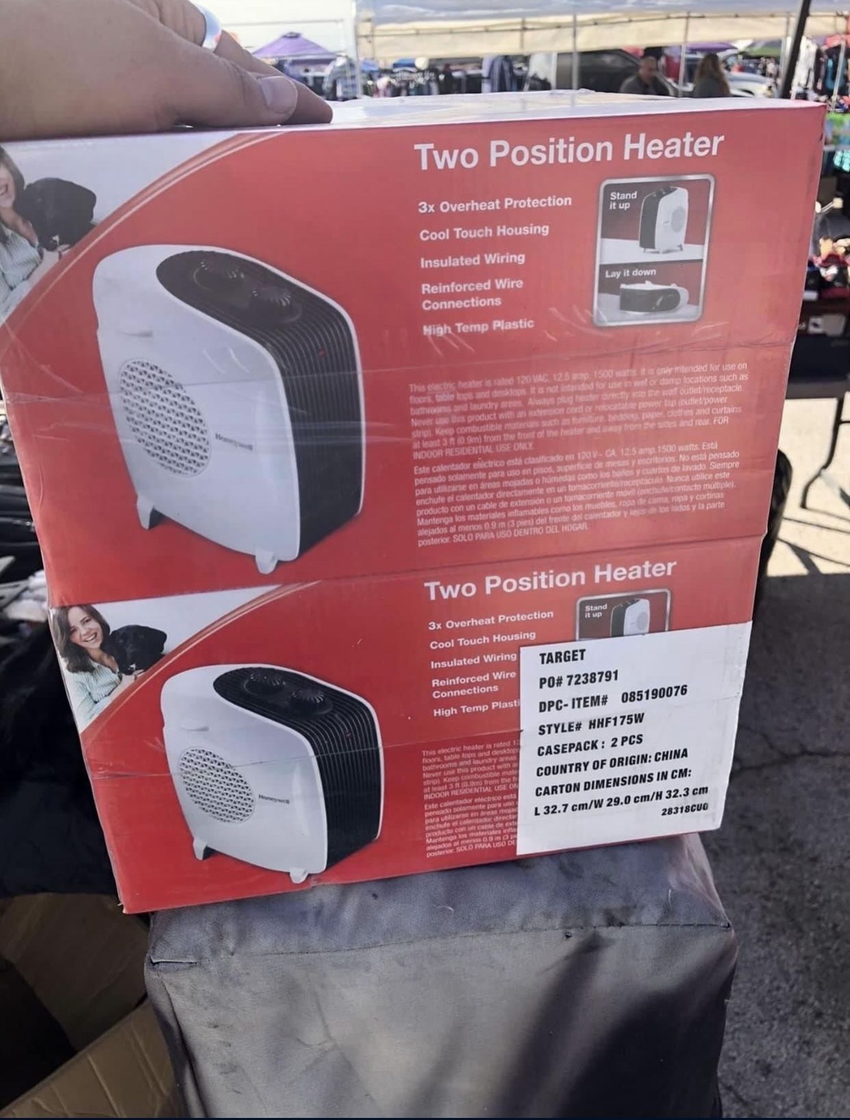 Honeywell Dual-Position Fan Forced Heater, 1500-Watts HHF175W $35 each Or  two for $65 for Sale in Arlington, TX - OfferUp