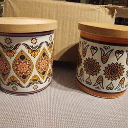 set of 6 ceramic succulent pots
