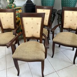 SET OF 4 MAITLAND SMITH ARMCHAIRS.  Like New & Gorgeous. Not Signed. REDUCED TO ONLY $600 FIRM FOR ALL 4 Dining Or Conference Room Chairs.  
