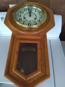 Vintage Regulator 31 Day Wall Clock