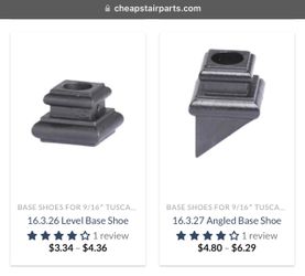 Iron Stair Baluster Base Shoes