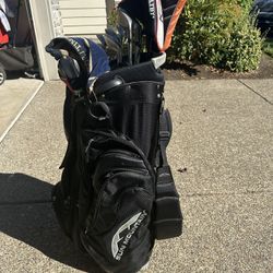 Used Sun Mountain Golf Bag & Pull Cart