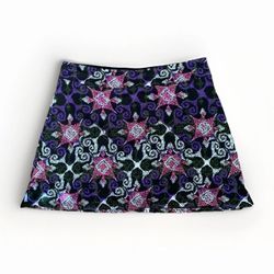 Adult Small Short Skirt Tranquility Skort Purple Graphics 