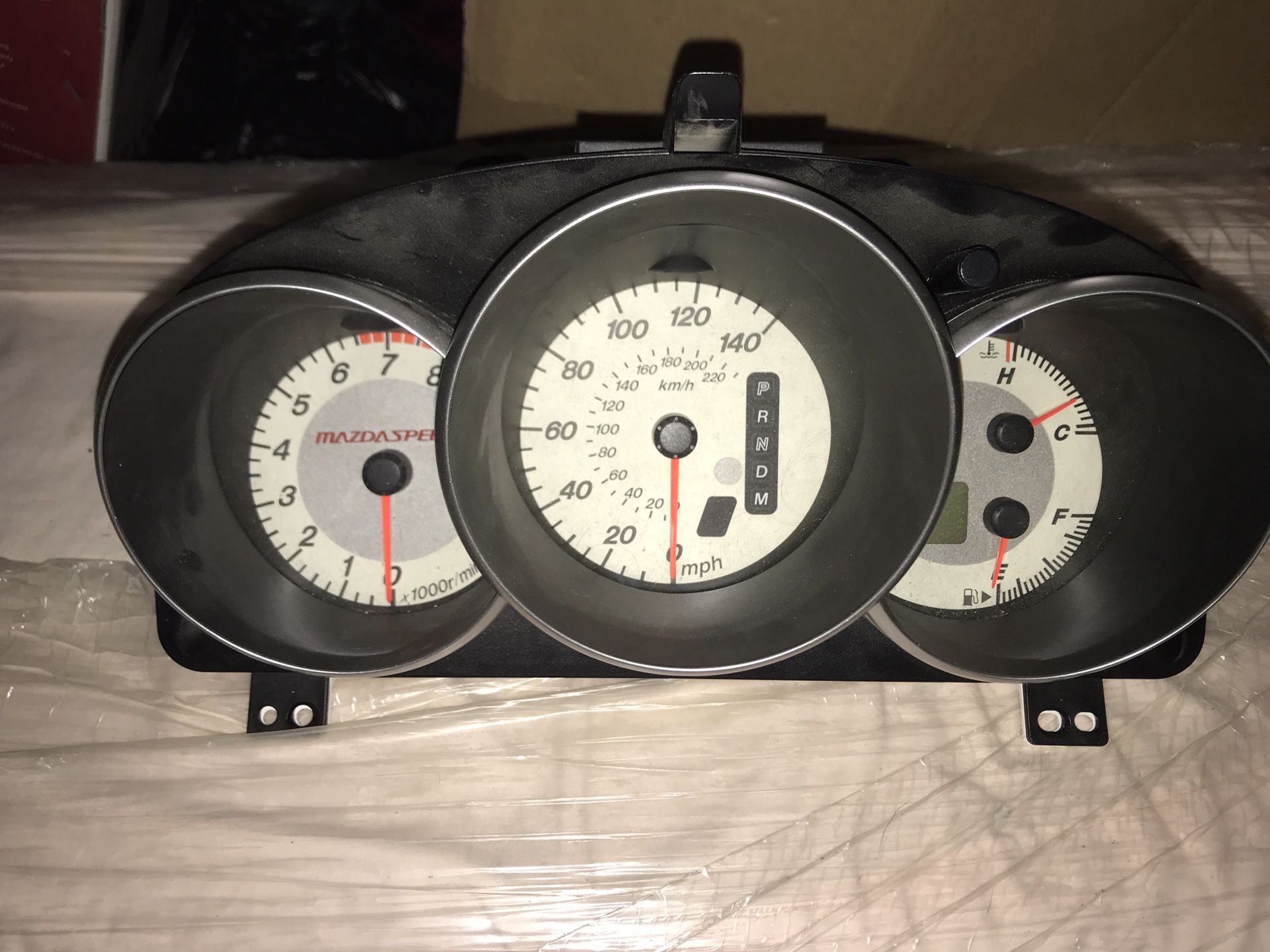 2003-2009 Mazda 3 sedan and hatchback Rare JDM automatic cluster with Mazdaspeed name