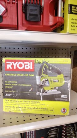 RYOBI VARIABLE SPEED JIG SAW 4.8AMP MOTOR
