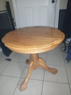 Oak End Table 