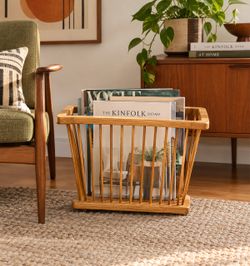 Mid Century Spindle Magazine rack