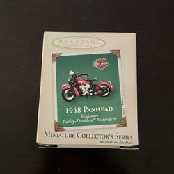 Miniature 1948 Panhead Harley- Davidson Motorcycles 