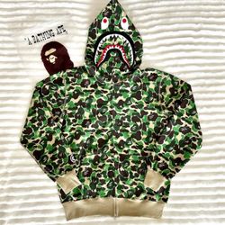 Green Bape Hoodie Large New