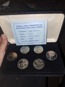 USSR 1992 Barcelona Olympics Commemorative Rouble Coin Set
