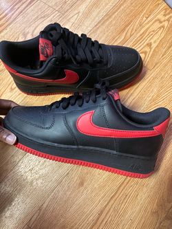 Nike Air Force 1 Low Black Red Sneakers
