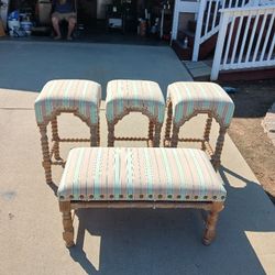Fabulous Bench and Matching Bar Stools