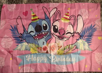Stitch Birthday Banner