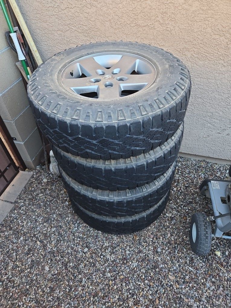 2012 Jeep Rubicon Take Off Wheels And Tires