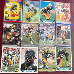 Lot of 12 Green Bay Packers Football NFL Cards
