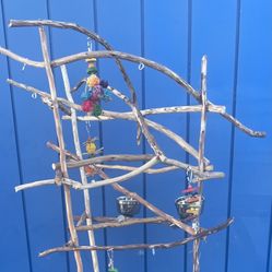 Parrot Perch Tree - Custom Built And Looks Great! Lots Of Birdee Fun .., Breeder Direct Low Price ! ✅💯