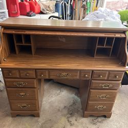 Vintage Roll Top Desk