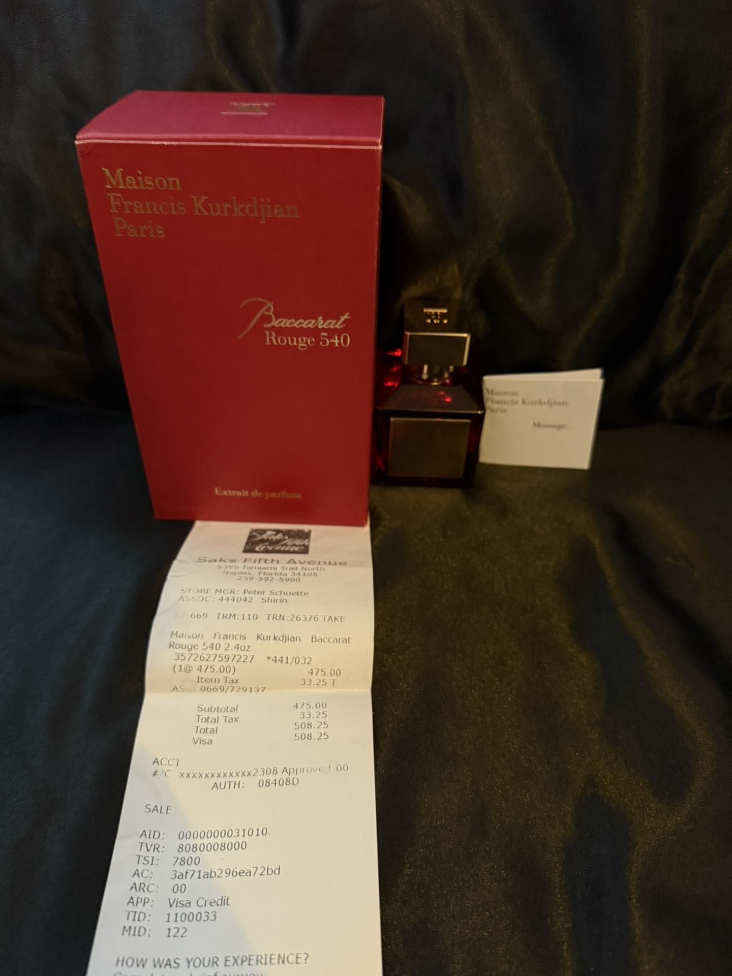 Baccarat Rouge 540 (Never Used)