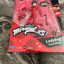 new sealed miraculous ladybug figure paris wings