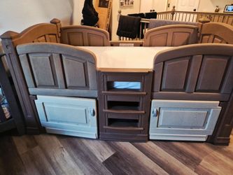Twin Bed with loft and underneath storage