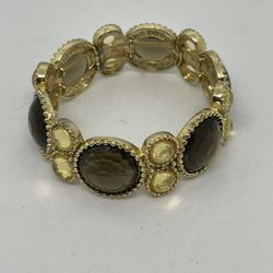 Stretchy Gold Black Bracelet 