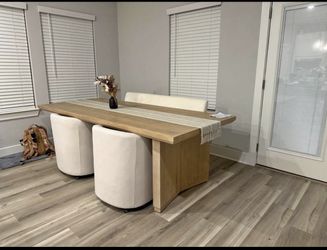 All NATURAL WOOD COLOR dining table 😍😍✅✅ 