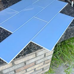 6 X 18 Wall Tile Blue