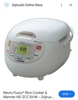 Zojirushi Neuro Fuzzy 10-Cup Rice Cooker & Warmer NS-ZCC18