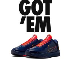 Nike Kobe 5 Protro Caitlin Clark Indiana Fever 10M/11.5W