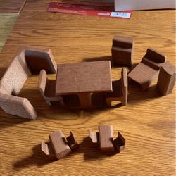 Miniature Wooden Doll Furniture