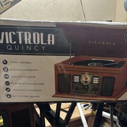 8 in 1 Bluetooth Turntable Record Player 