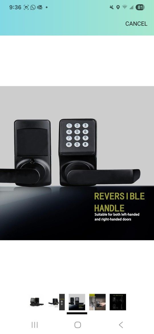 Entry Door Lock Electronic Key Pad Door Lock With Handledigtal Door Lock With ICCard