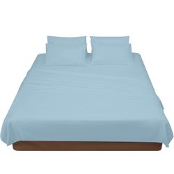 FARFALLAROSSA CaliforniaKing  Size Bed Sheets - 6 Piece Super Soft Microfiber - Bed Sheets - Wrinkle Free Bed Sheet - Luxurious 