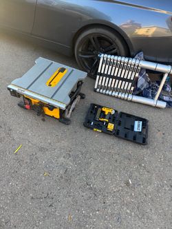 DeWalt Table Saw and Nail Gun Set $500 OBO