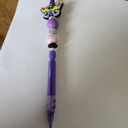 Butterfly Beaded Pencil