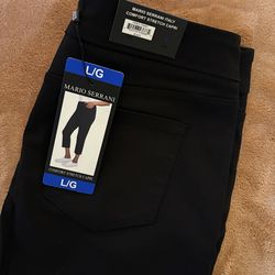 Mario Serrani black capri pants Size L #capri #pants #workandoffice #essentialworkwear #brandnew