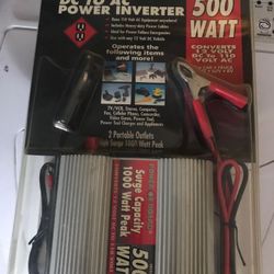 500 watt Inverter new in box with attachments