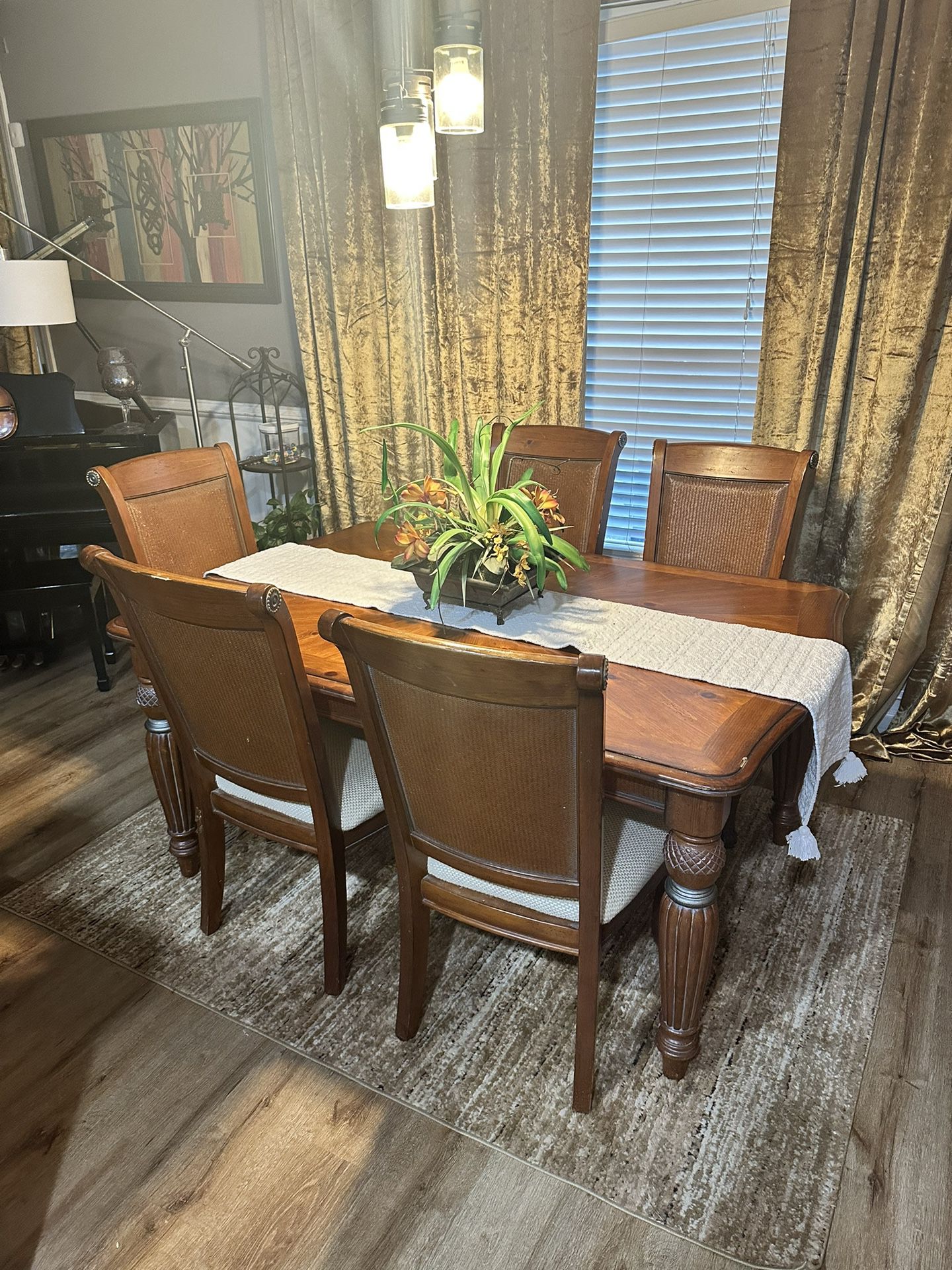 8 Seat Dining set XL Two Leafs For Table