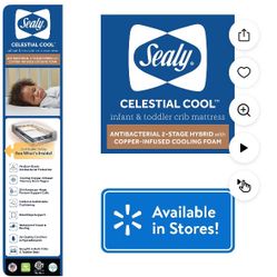 Brand new Sealy Celestial Cool Crib Mattress