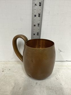 Vintage West Bend Aluminum Co. Solid Copper Metal Cup Mug 3.5" Pre-owned #02