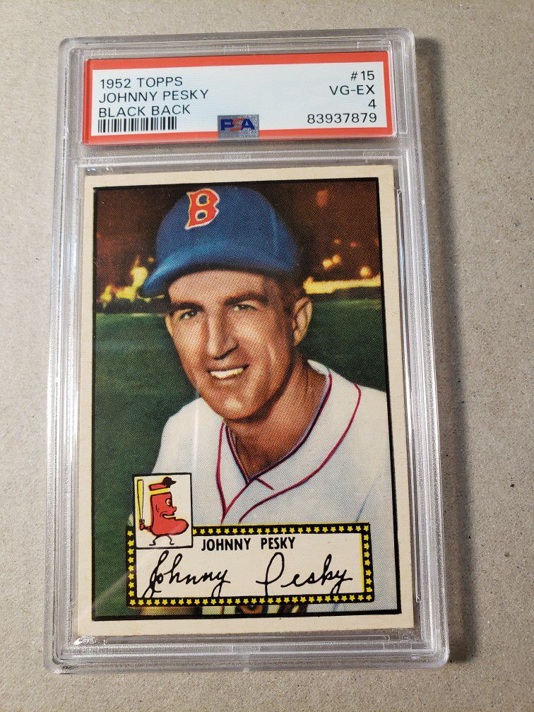 1952 Topps Johnny Pesky Baseball Card PSA