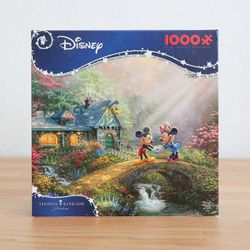 Disney Thomas Kinkade 1000-Piece Puzzle – Mickey & Minnie