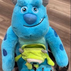 Monster Inc Plushie Backpack
