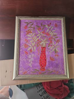 Golden Frame Purple Red