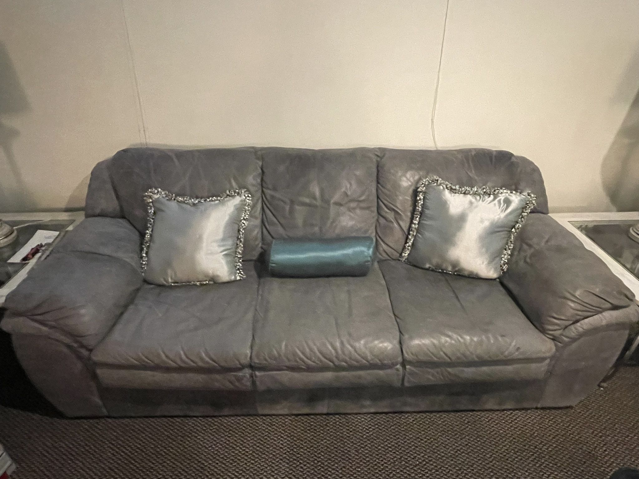 Leather Living Room Sofa Set