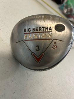 Callaway Big Bertha Fusion 3-Wood (15° Loft) Reg Flex - Lamkin Grip