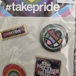 PRIDE PINS #TAKEPRIDE . ALL NEW $6 BUCKS IN EL SEGUNDO 
