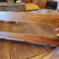 Antique Oak Church Pew Bible/Hymn Rack  $25