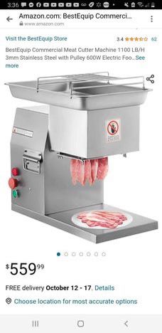 Meat Slicer 1100lbs Per Hour 