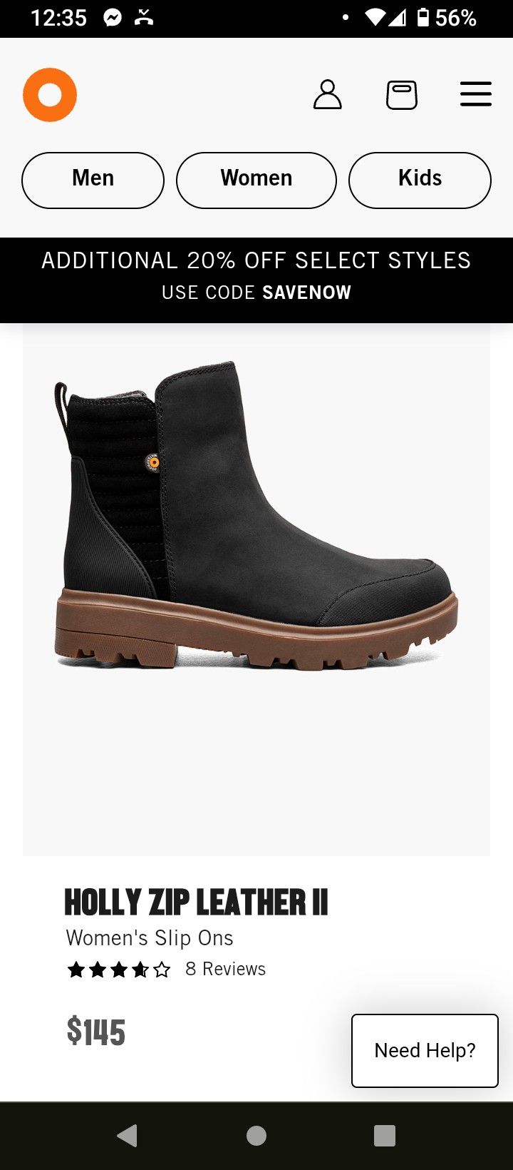 Bogs Holly Zip Leather 2